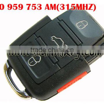 Best quality 3 Button Remote (1J0 959 753 AM 315MHZ) for vw