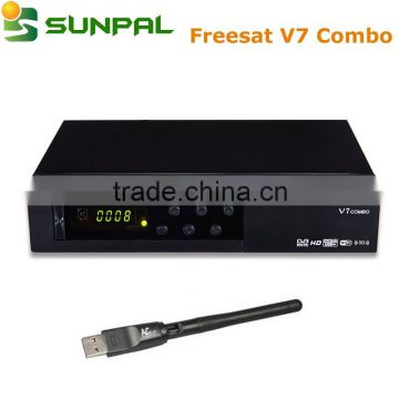 freesat V7 combo HD receiver dvb-s2 dvb-t2 combo dvb s2 dvb t2 hd combo v7 hd