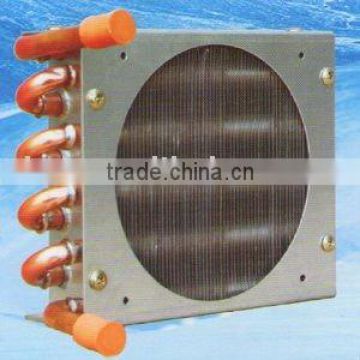 Fin tube type freezer condenser