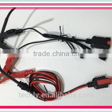 45A Red/ Black Clip connect to Male Connector 2 Cords Power Cord