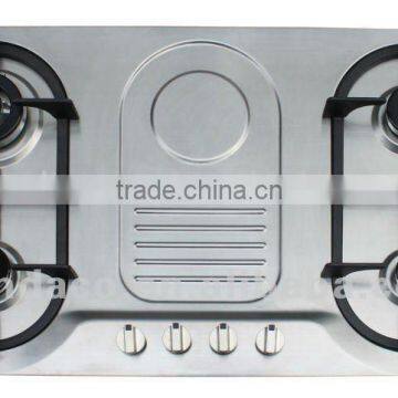 90cm length cooktop built-in stainless steel gas hob