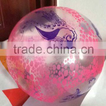 dual color printed balls/toy balls/cartoon two colors printing balls