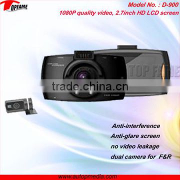 best seller 1080P car mini dvr with 2.7inch lcd monitor and wide view camera