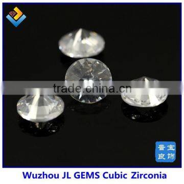 1.5mm Round Shaped Orange Shining cz Synthetic Stones photo-2