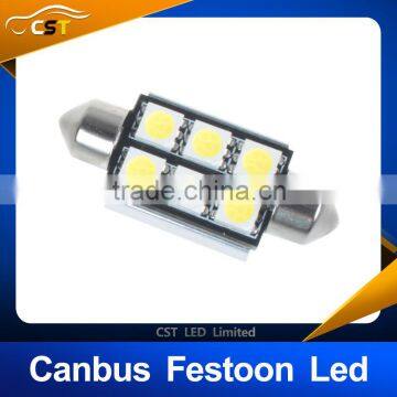 TOP Canbus License Plate White LED Light Bulbs 6418 36MM Festoon Lamp