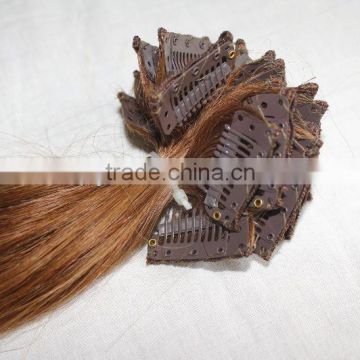 high quality human hair clip hair weave