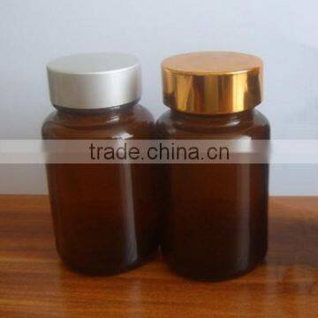 100ml wide mouth medicine bottle with aluminum cap