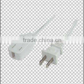 UL standard 2 pin flat electrical plug