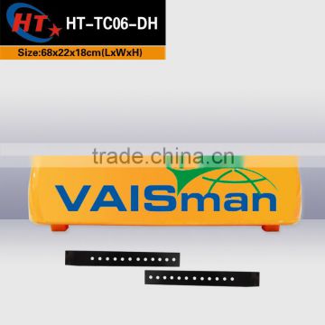 Yellow advertising taxi accessories led taxi top light for sale