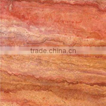 Factory Wholesale pink and red travertine slab,tiles,cubes for flooring,paver,wall