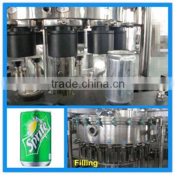 2013 carbonated drink can filling and sealing 3 in 1 monoblock