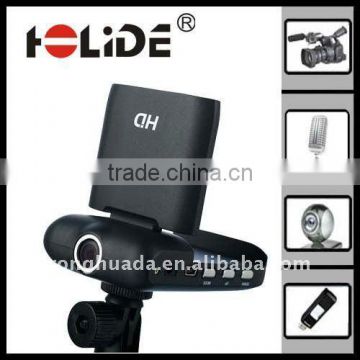 Full hd 720p car driving video recorder dvr with 120 degree wide angle lens