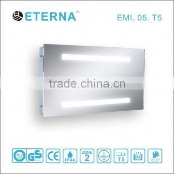 china supplier T5/LED fog free hotel illuminated mirror