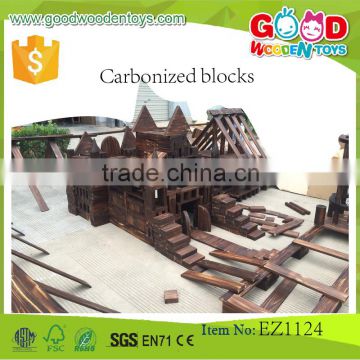 2015 Newest Design 1650pcs / 200pcs Carbonized Blocks Wooden Educational Block for Kids