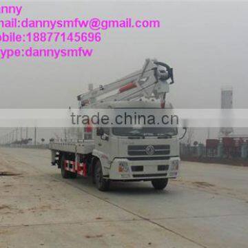 Dongfeng crew cab 3 Knuckle arm 22 meter High-altitude Operation Truck