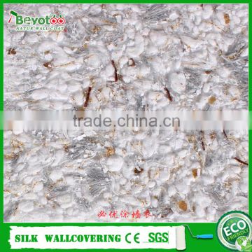 natural wall cloth fibre decor wall coating Liquid Wall Silk Plaster Wall covering