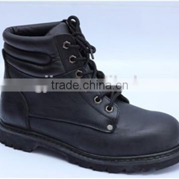 basic action genuine leather steel toe safety shoesa(sj8101)