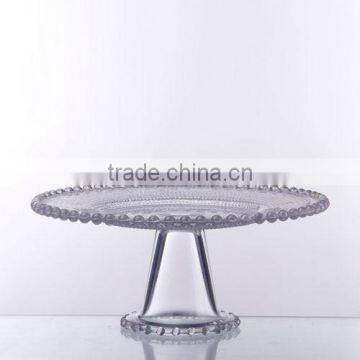 Hi Qualigy Clear Glass Cake plate