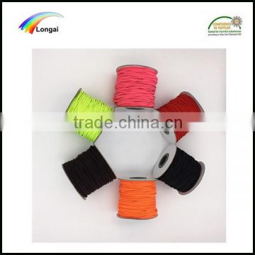 free samples colored thin elastic cord 3mm for garment hotsale