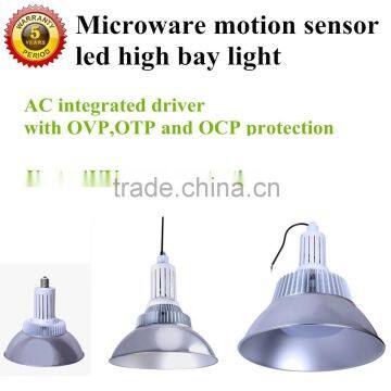 led motion sensor light 160W high bay 1-10V dimmable fin type heatsink