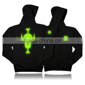 Custom fluorescent logo hoody unisex hoody cool hoody