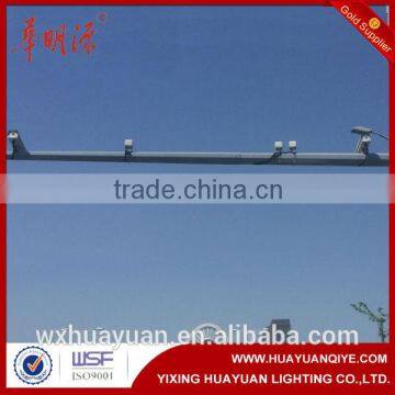 Steel traffic monitoring road cctv camera pole price