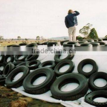 UV resistant white and black silage covering