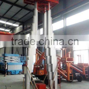 column lift mast hydraulic electric portable telescopic elevated one man lift