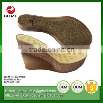 multi colors girls high wedge sandal sole pu sole