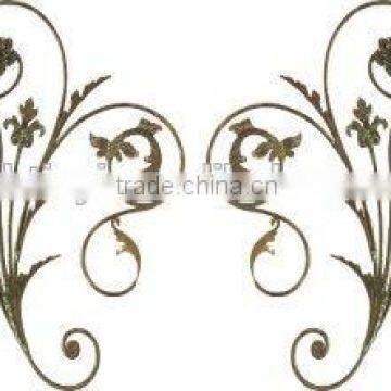 China wholesale wrought iron balcony railing scroll panels