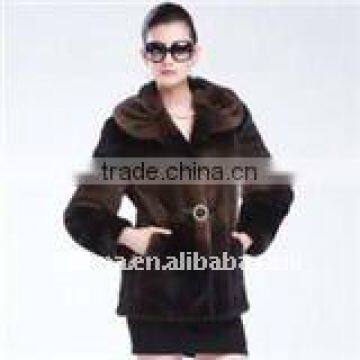2011 Women Fashion Classy Mink Fur Coat