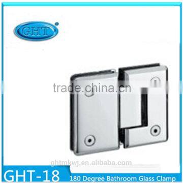 Clip Shower Bracket 15mm Bevel Circinal Angle 180 Degree Bathroom Glass Clamp