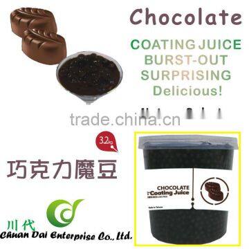 Taiwan bubble tea Chocolate coating juice boba