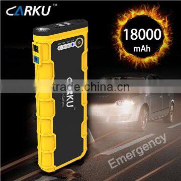 Carku fashion design lithium jump starter 18000mAh car battery booster mulit-function jump starter