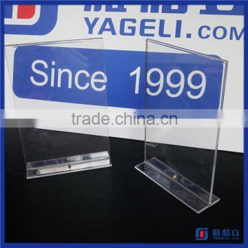 Factory direct selling customized size for acrylic memu holder / acrylic table menu display holder