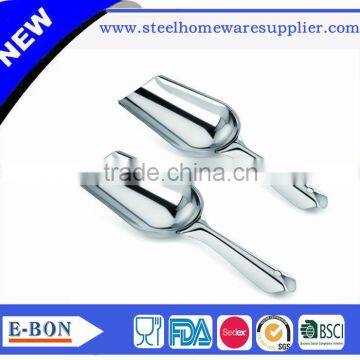 Hot sale stainless steel ice scoop rice scoop for supermarket