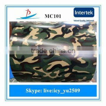 Camouflage grain steel for interior door/ppgi in CHINA Zhejiang/Camouflage