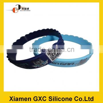 newest silicone rubber magnetic bracelet for qr code printer