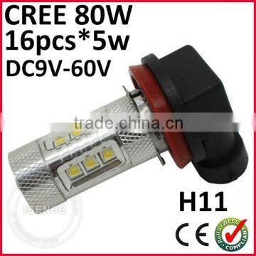80w Led Lights H8/h9/h11/h16 12v 24v for Mazda 3 Fog Light