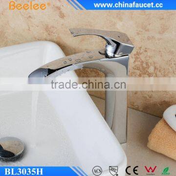 Beelee BL3035H High Qualtiy Brass Material Faucet Tall Single Handle Bathroom Basin Tap