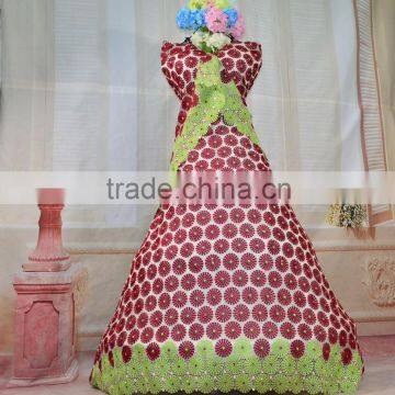 High Quality Guipure Cord Lace in Fabric Chemical African Lace Fabric Africa Dry Lace Dress