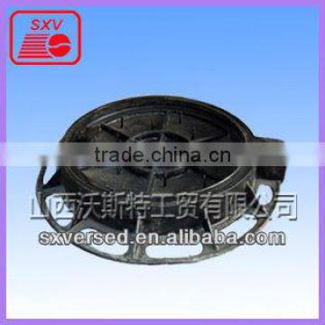 Municipal engineering ductile iron manhole cover with frame