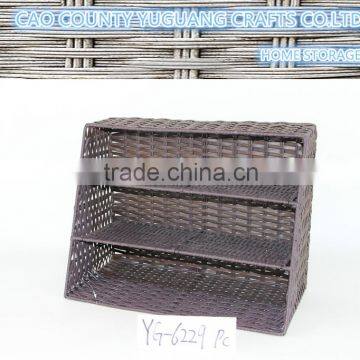 Factory supply custom made wine sundries pp plastic storage basket