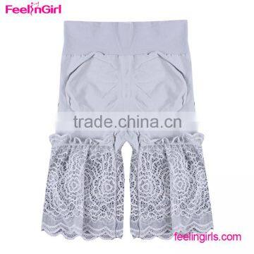 Grey Lace Youg Fabcy Trim Butt Lifter Shaper Panties photo-4