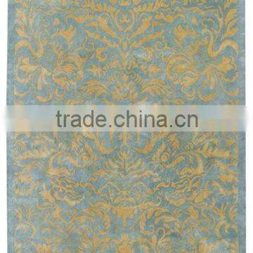 hand tufted floral design Wool carpet