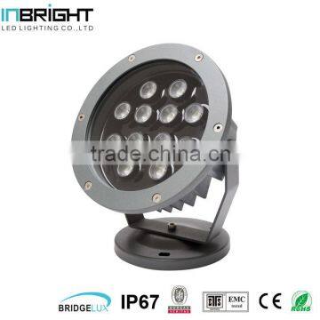 Aluminum Outdoor IP65 220V narraw angle 12W round LED wall washer