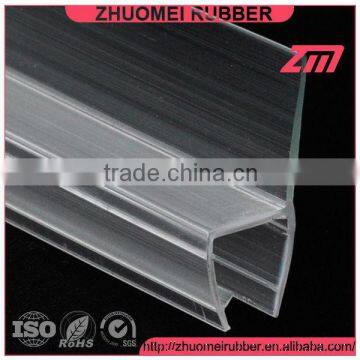 Plastic h shape shower screen weather seal