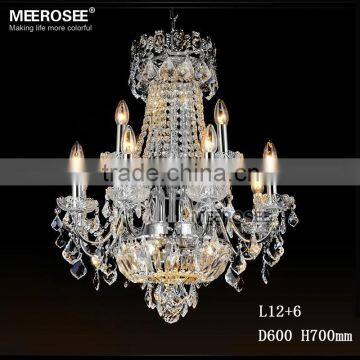 Chrome Color/ Silver Turkish Traditional Crystal Chandelir MD81517 L12+6