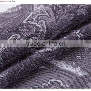 Grey Cashew Nuts Flower Mesh Spandex Nylon N7020 60gsm Elastic Printing Fabric OEKO 100 photo-2