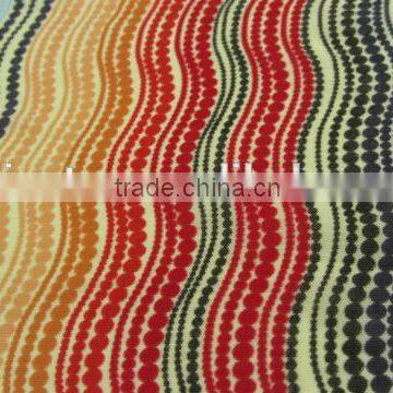 Orange Green Wave Mesh Spandex Nylon 4070 Elastic Print Fabric photo-5